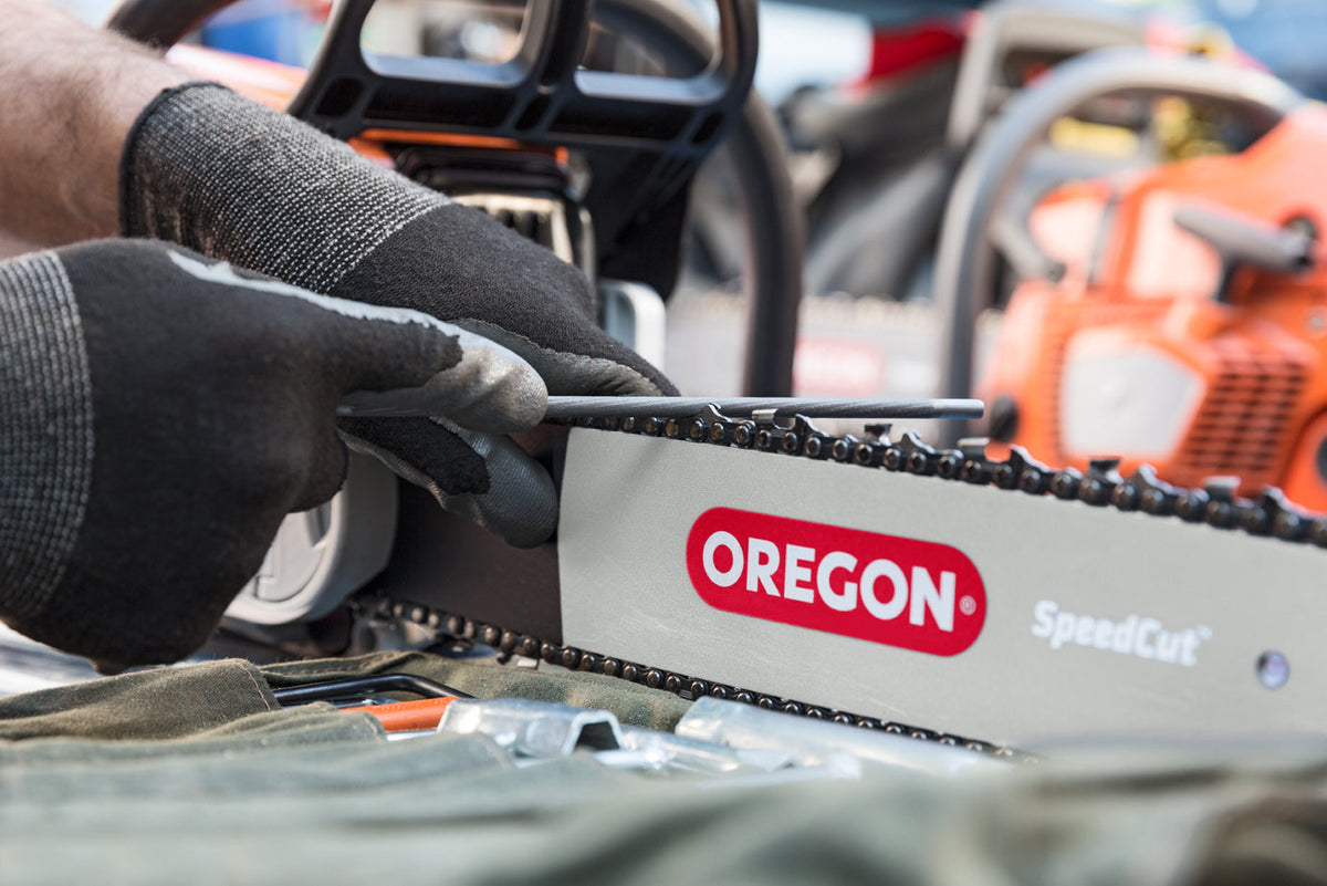Cuáles son los componentes de una cadena Oregon para motosierra