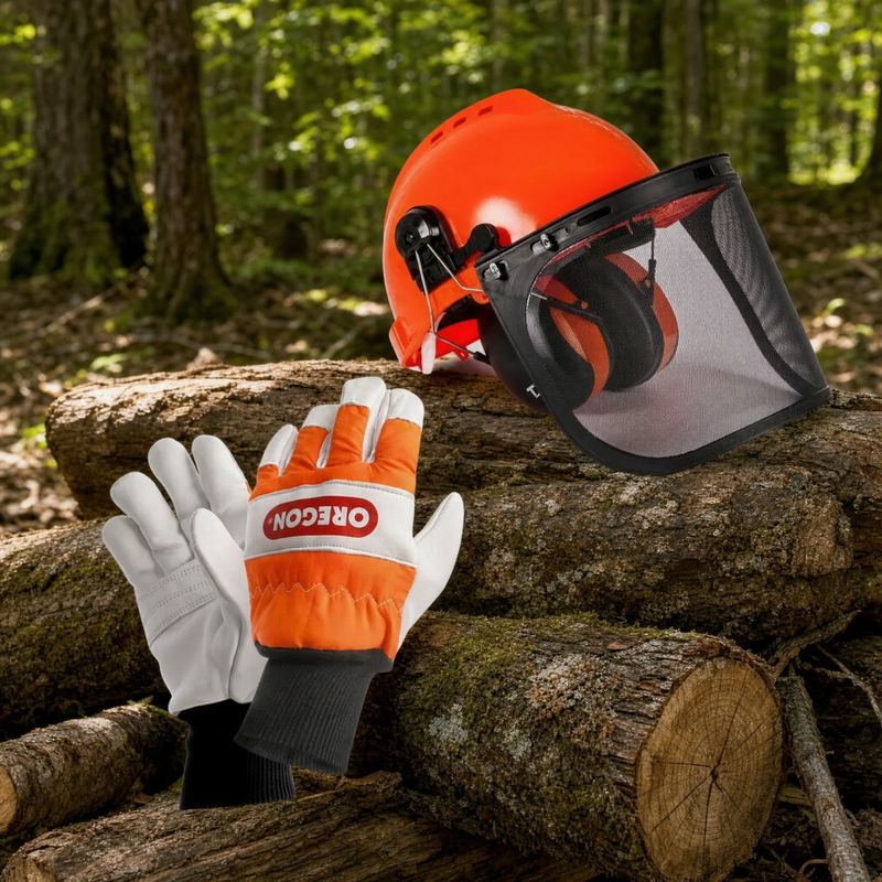 Cascos y guantes
