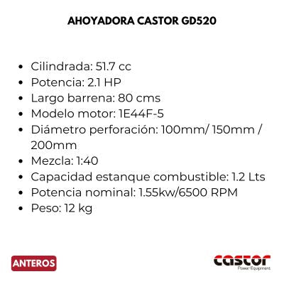 AHOYADORA CASTOR GD 520
