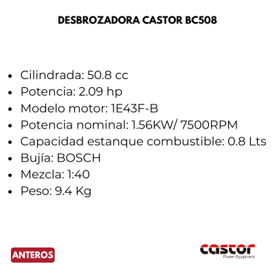 Desbrozadora Castor BC 508