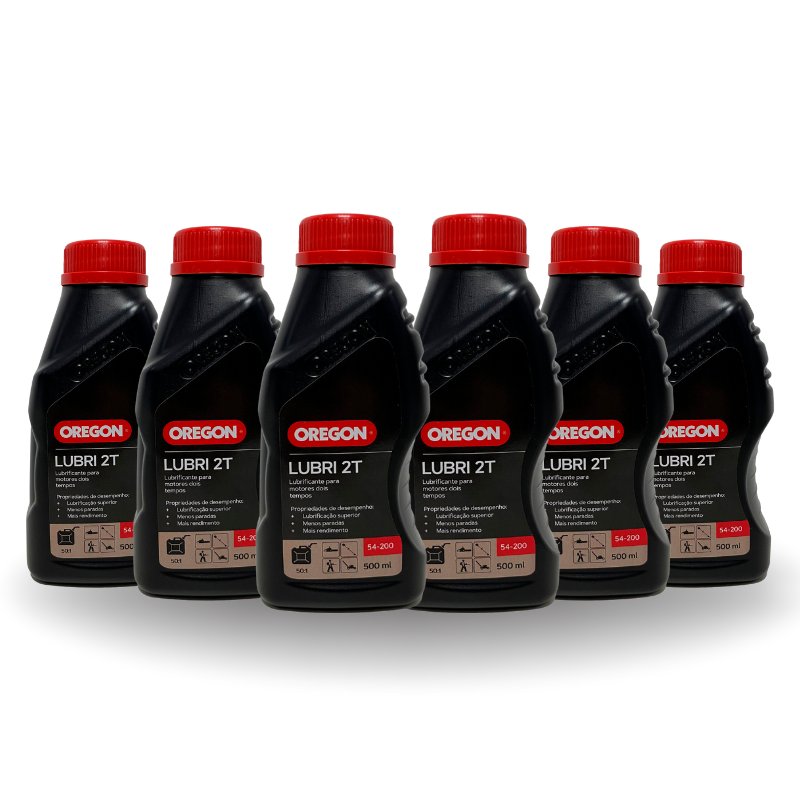 Caja 6 Aceites Oregon 2T 500 ml