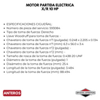 Motor B&S Partida Electrica X/R 10HP