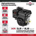 Motor B&S X/R 3,5HP Eje Horizontal