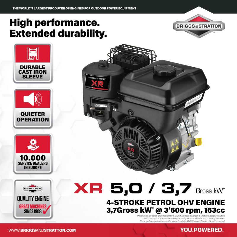 Motor B&S X/R 5 HP Eje Horizontal
