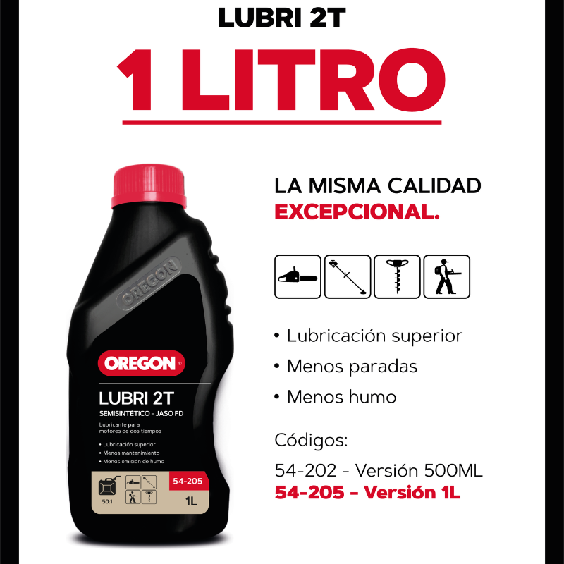 Caja 6 Aceites Oregon 2T 500 ml